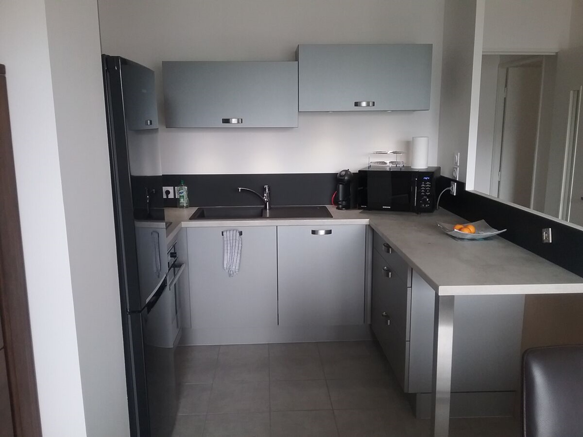 Rénovation cuisine équipée sur mesure Trend Quartz Métal