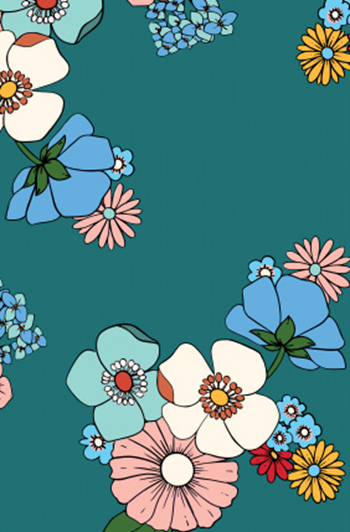 Panneau de crédence Flower Vert