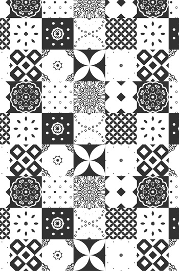 Panneau de crédence à impression numérique - Carreaux de ciment