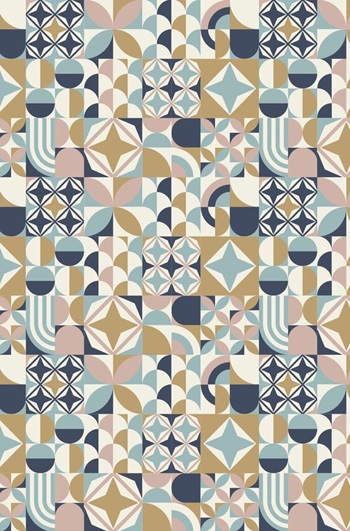 Panneau de crédence Pimp - Carreaux ciments jaune