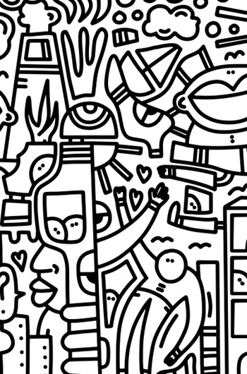 Panneau de crédence Pimp - Grand festin blanc C