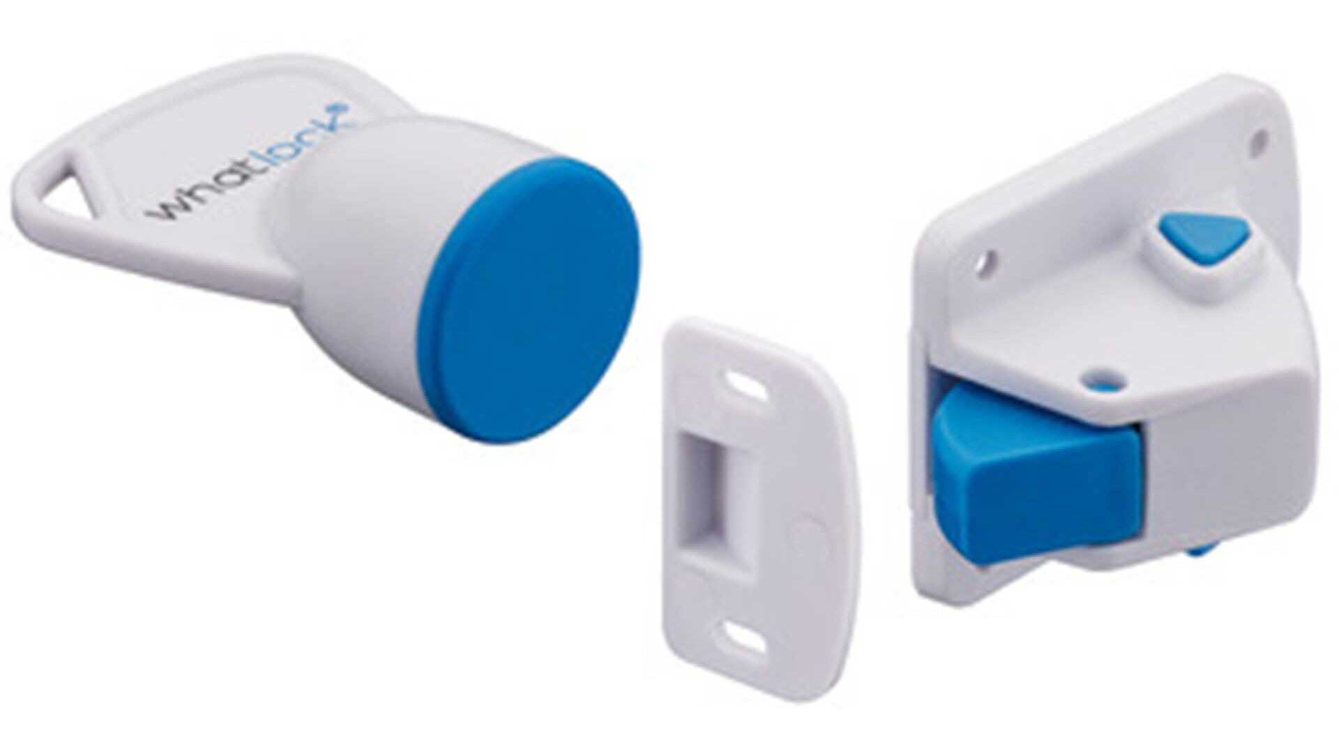 verrou magnétique pour porte meuble avec sécurité enfant