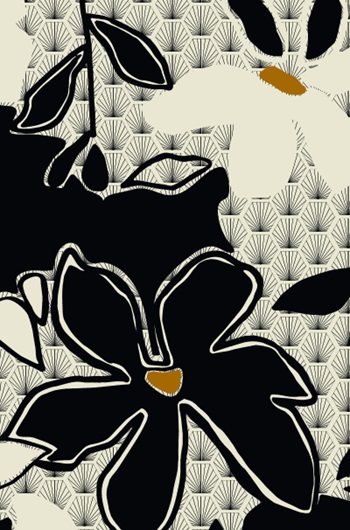 Panneau de crédence Pimp - Blue flower