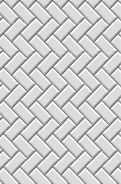 Panneau de crédence Pimp - Carreaux de métro blancs