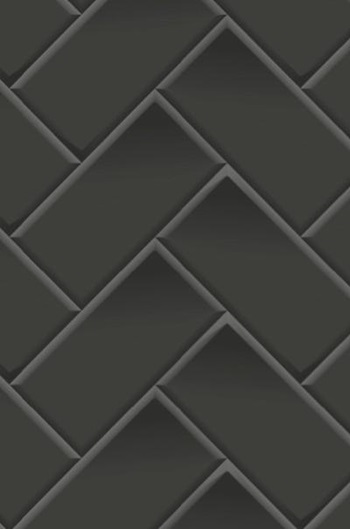 Panneau de crédence Pimp - Carreaux de métro noirs