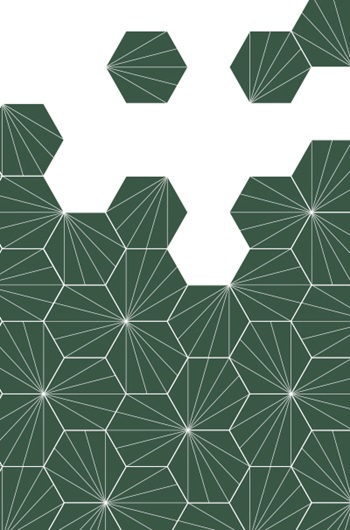 Panneau de crédence Pimp - Carreaux pétales sauges