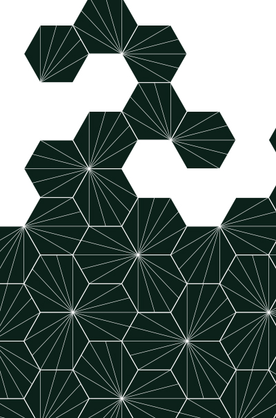 Carreaux pétales verts