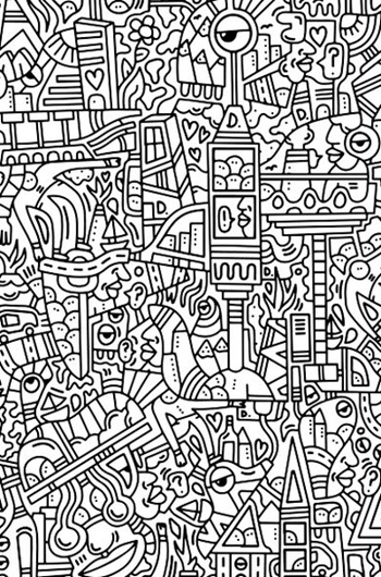 Façade haut deco et vitre - Le grand festin blanc