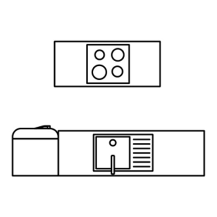 Cuisine équipée avec îlot - Cuisinella